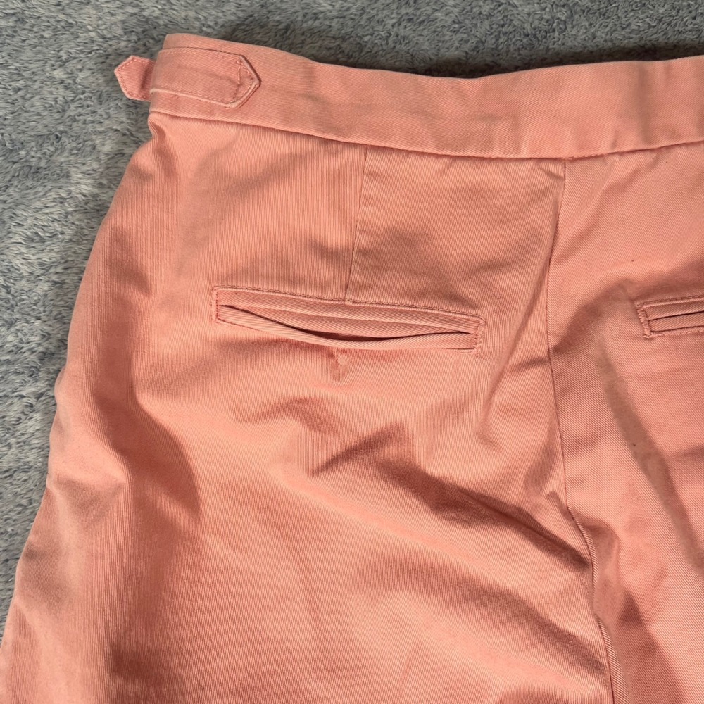 Vintage Banana Republic Premium Chinos Pink Wide Leg Cropped Cotton Pants Size 4 - Picture 10 of 15